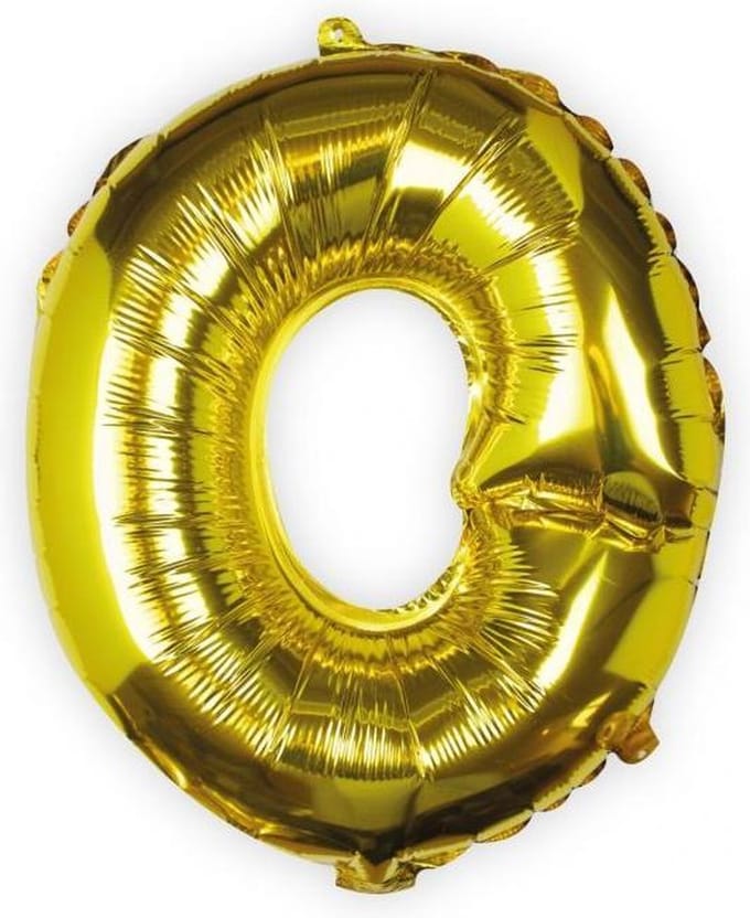 Ginger Ray Pick & Mix - Folieballon letter O - goud