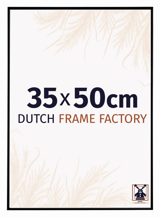 Fotolijst 35x50 cm - Kunststof - Zwart Mat - Easy