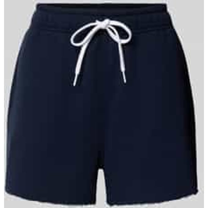 Sweatshorts met gerafelde zoom en achterzak