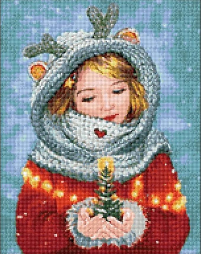 Wizardi Diamond Painting Kit Winter Beauty WD2446