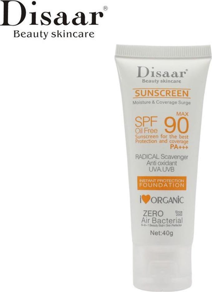 Disaar - Zonnebrandcrème - 1 Stuk - 40 g - Spf90 - Plantenextract - Gevoelige Huid