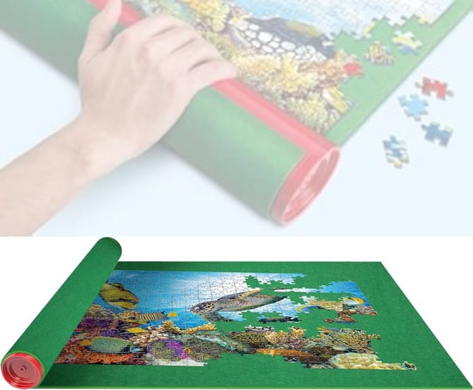ApexArte® Puzzeltafel - Puzzelmat - Puzzelmap - Puzzelbord - 2000 Stukjes - Groen