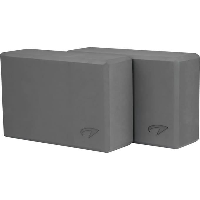 Avento Yoga Blok Set van 2 - Foam - Grijs