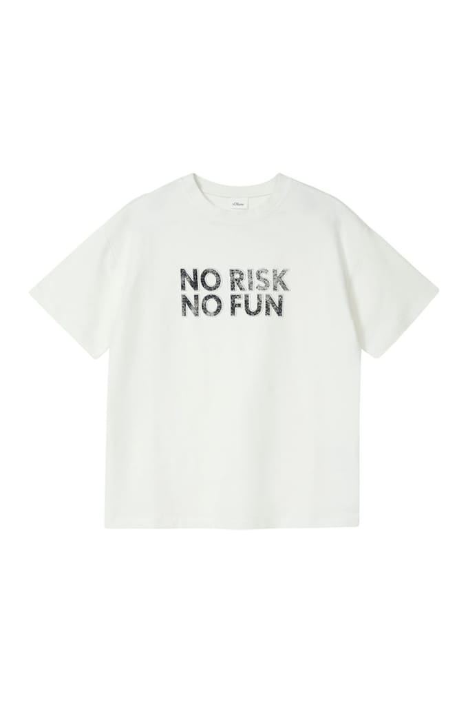 Oversized T-shirt van lichte jersey met print aan de voorkant kind s.Oliver