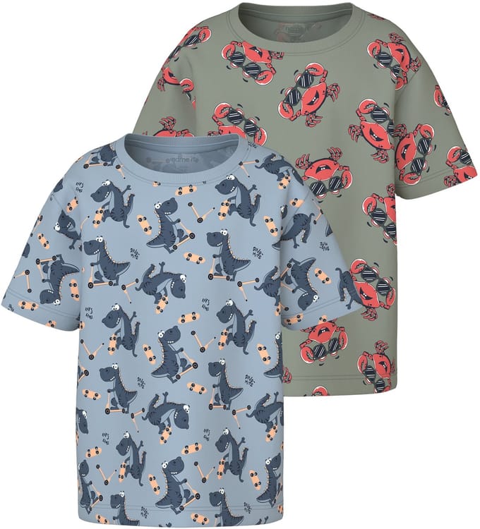 NAME IT MINI - NMMVALTHER 2P SS NREG TOP Jongens T-Shirt