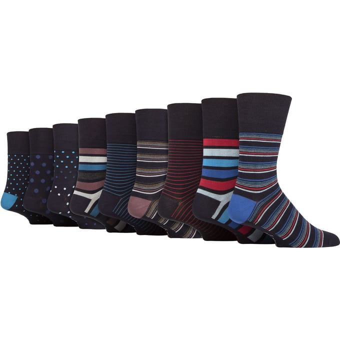 Gentle Grip - Heren 9 Paar Bamboe Sokken Multipack - SOMRM060708