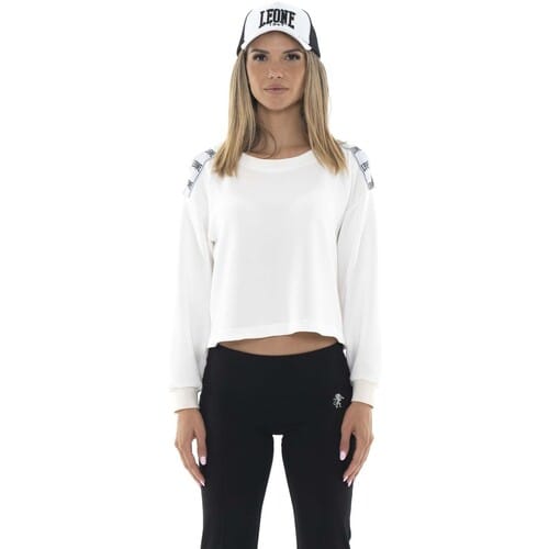 Sweaters Leone 1947 Woman Crewneck Black White