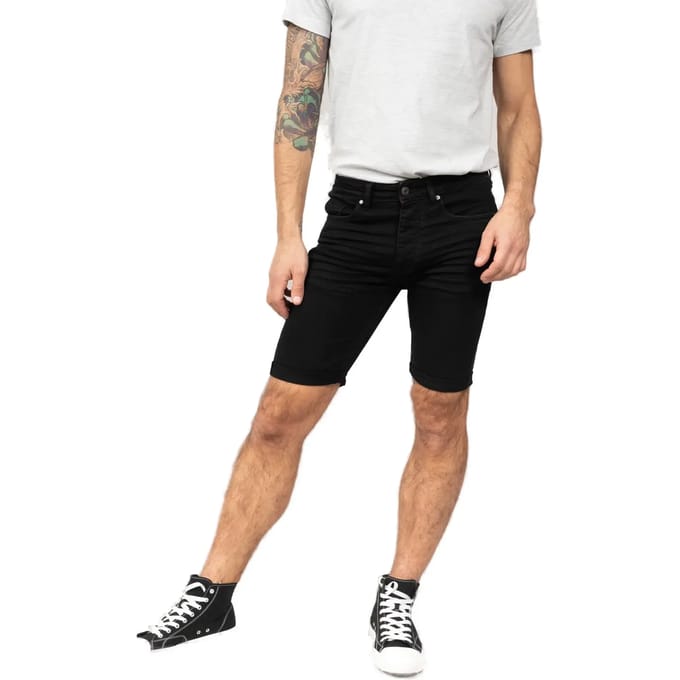 DEELUXE Zwarte slim shortKURT Black