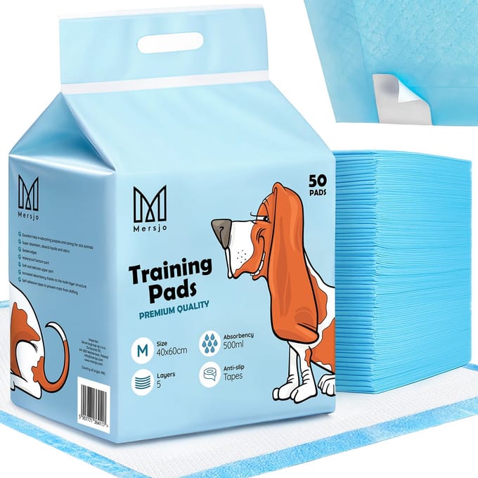 Mersjo - Hygiënische Onderlegger - 40x60cm - 100 Stuks - Superabsorberend - Zelfklevende Strips