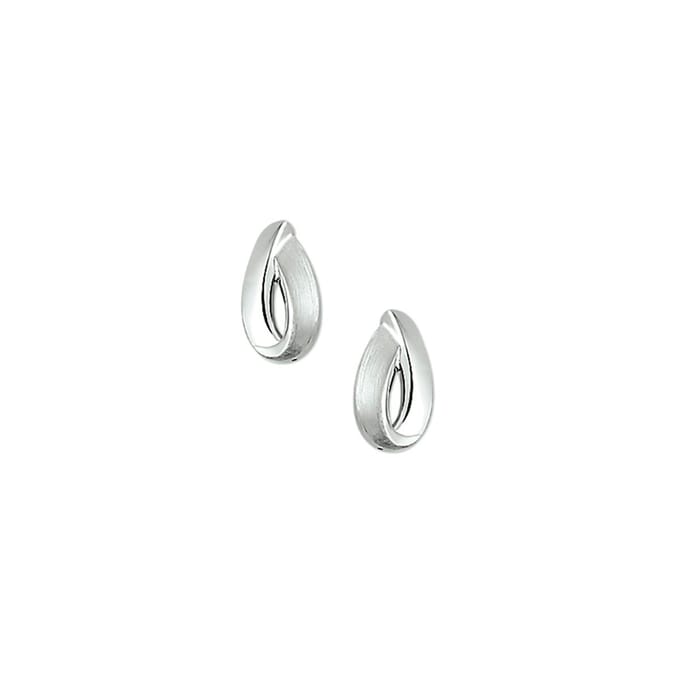 Oorknoppen Poli/mat Zilver Gerhodineerd Mat Glanzend 13 mm x 7 mm
