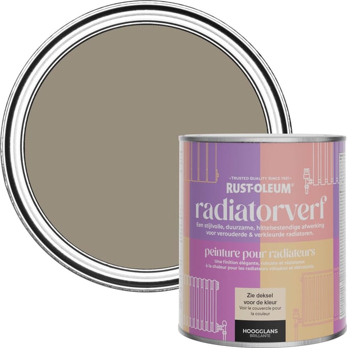 Rust-Oleum Bruin Radiatorverf Hoogglans - Cacao 750ml