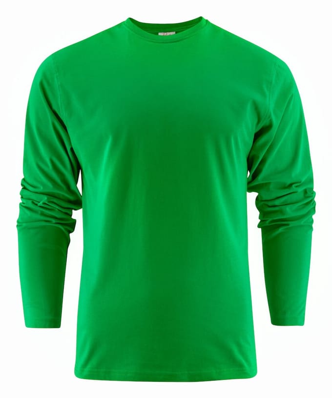Printer HEAVY T-SHIRT L/S 2264016 - Frisgroen - M