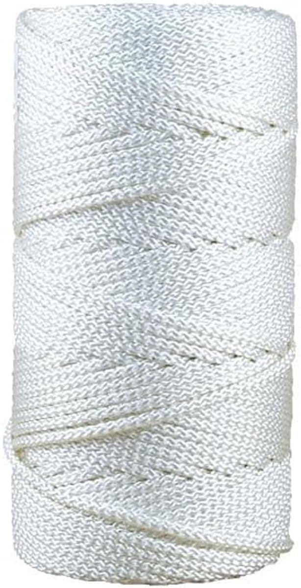 5mm 200m Vertakt Polyester Touw - Wit Stevig Veerkrachtig Klustouw