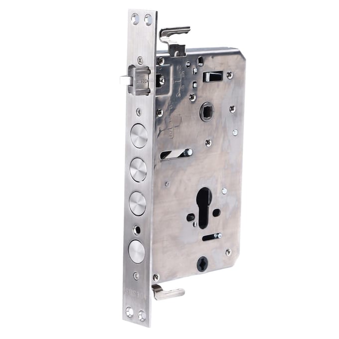 Deurvergrendelingscilinder Multifunctionele mechanische en vingerafdruk deur insteekslot gray