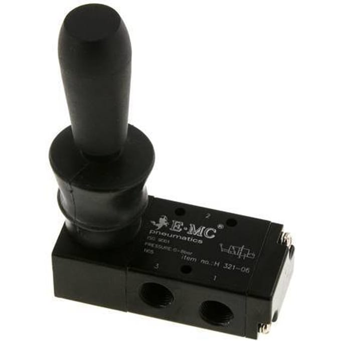 3/2 G1/8'' Handbediende Hefboom Ventiel 0-8bar/0-112psi E.MC