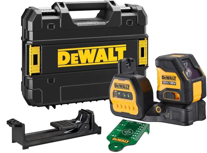DeWALT DCE088NG18 Zelfnivellerende accu kruislijnlaser groen 12V/18V XR Basic Body in koffer
