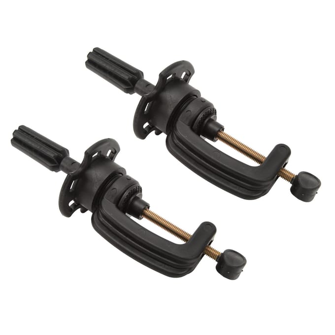 2-pack Pruiken Mannequin Hoofd Standaard Hoogte Verstelbaar Cosmetologie Mannequin Standaard Hoofd Houder Klem black