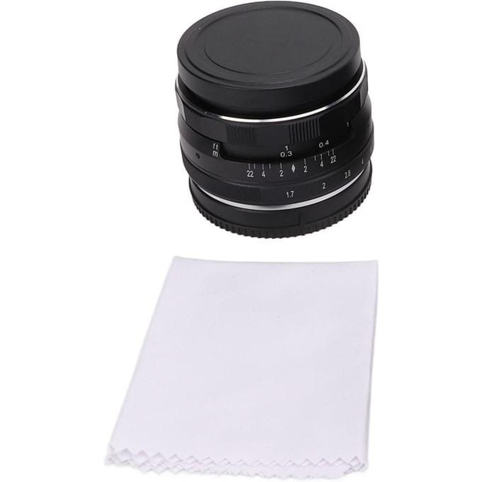 Meike 35mm F1.7 Lens APS C Frame Handmatige Prime Lens Grote Diafragma met voor EF M Mount voor M1 M2 M3 black