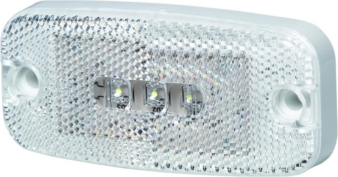 Universeel LED Markeringslicht Geel 12V/24V - Transparant Zichtbaar - Opbouw