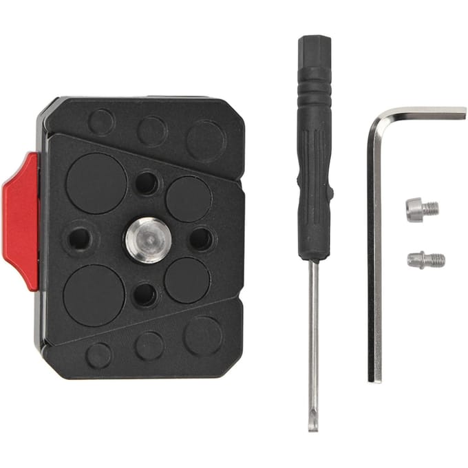 Plaque à dégagement rapide V-Lock Kit d'assemblage V-Lock mini polyvalent et stable pour trépied DSLR black