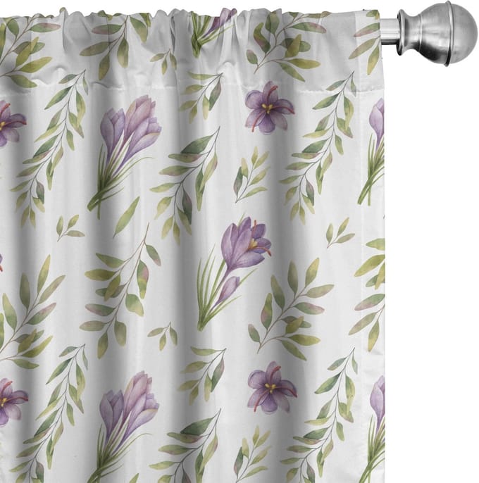 ABAKUHAUS – 2x75x175 cm Voorhangen – Microfaser – Halve verduistering