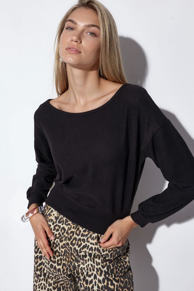 Dames Verkleinde Crew Neck Sweatshirt