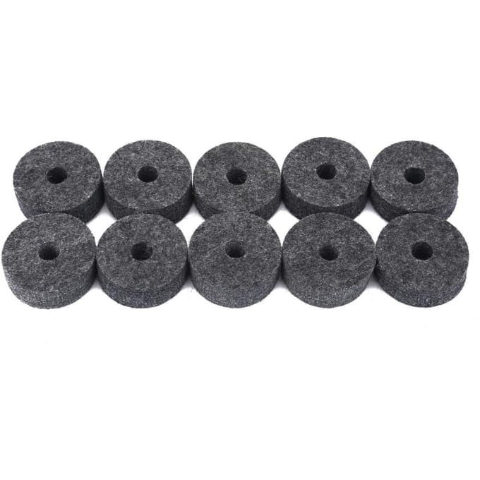 10 stuks Jazz Drum Bekken Viltjes Muziekinstrument Accessoires Grijs grijze kleur