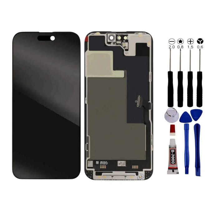Scherm voor iPhone 14 PRO MAX LCD + Gereedschap + zwarte lijm