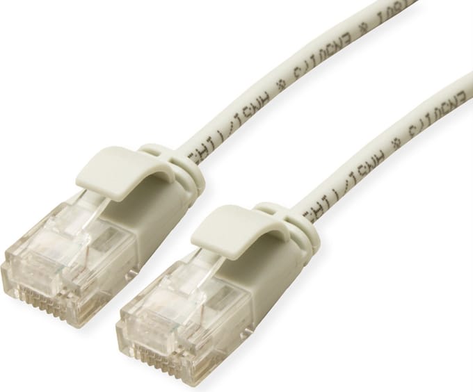 ROLINE UTP Data Center Patchkabel Cat.6A (Class EA), LSOH, extra dun, grijs, 2 m