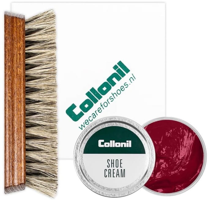 Collonil schoenpoets | Schoenpoets set | Shoe cream | Borstel | Poetsdoek | Kleur: Opera