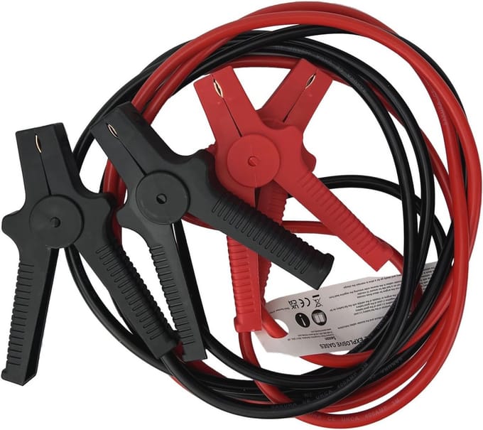 Robuuste Startkabels 400 Amp - 3 Meter Kleurgecodeerd - Voor Auto's Tot 3000cc - Inclusief Draagtas