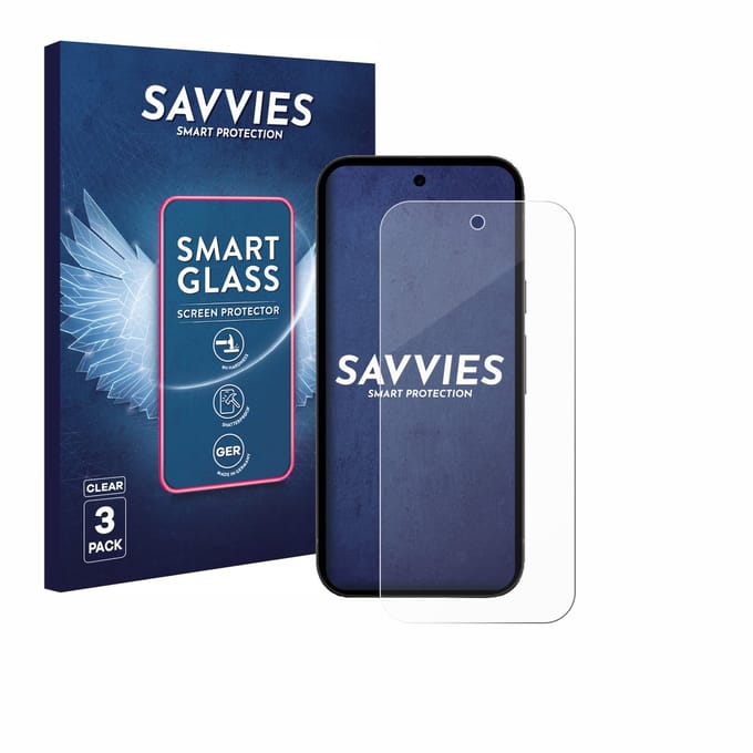 3 Stuks Savvies Screenprotector - geschikt voor Google Pixel 10a - beschermfolie glas transparant