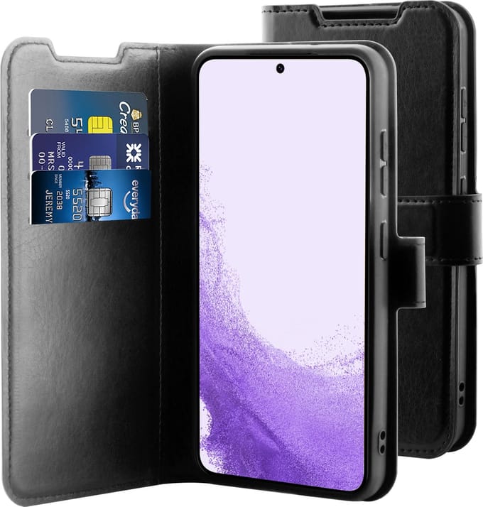 BeHello Samsung Galaxy S23 Gel-portemonneehoes zwart