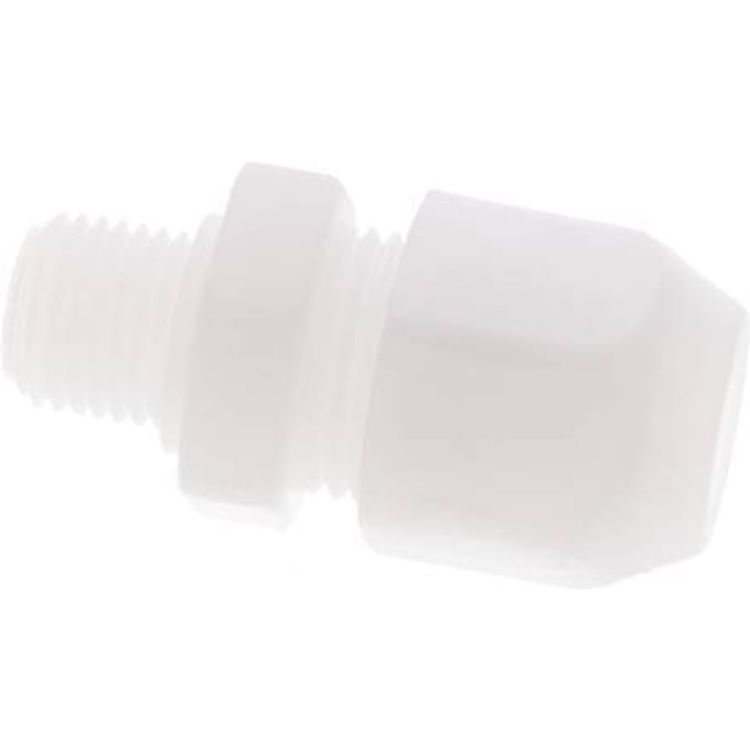 9x12mm & G1/4'' PP rechte slangkoppeling met buitendraad 10bar/145psi