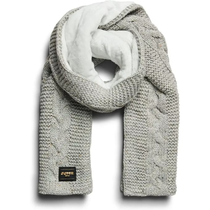 Superdry Cable Sjaal Grijs Vrouw