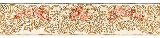 klassiek bloemen behangrand 34074-5
