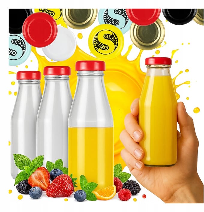 Bimberek JUICE - Glazen Flessen - 200 ml - Transparant - 50 stuks