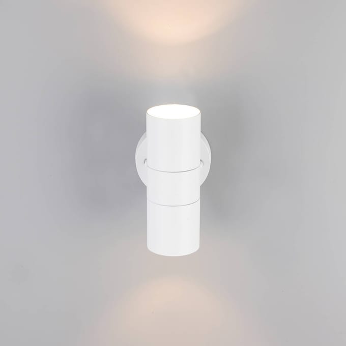 Trio Lighting Buitenwandlamp Turia, mat wit, hoogte 16 cm, metaal