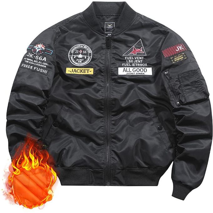 Veste d'aviateur Ma1 en coton fin pour homme M gray