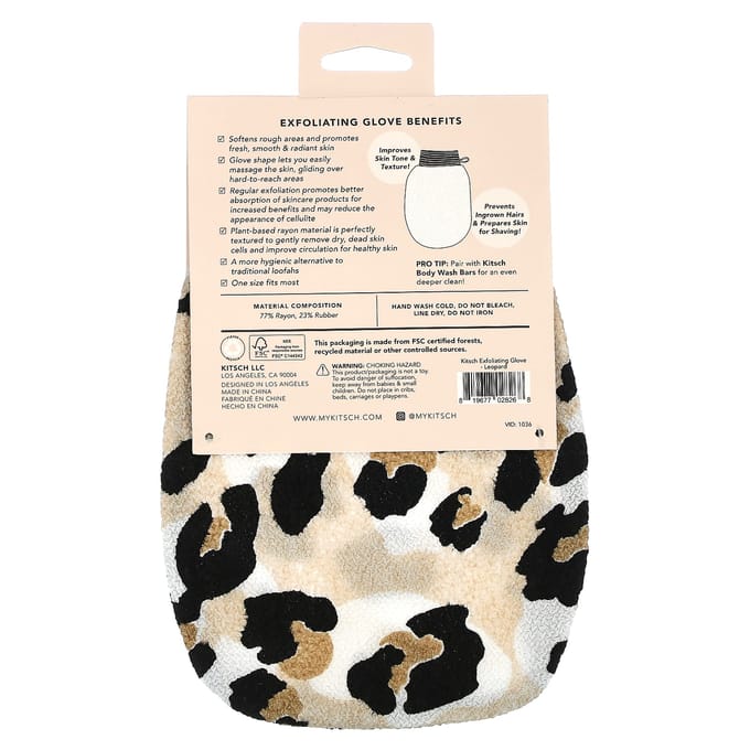 Kitsch, gants exfoliants, 1 paquet