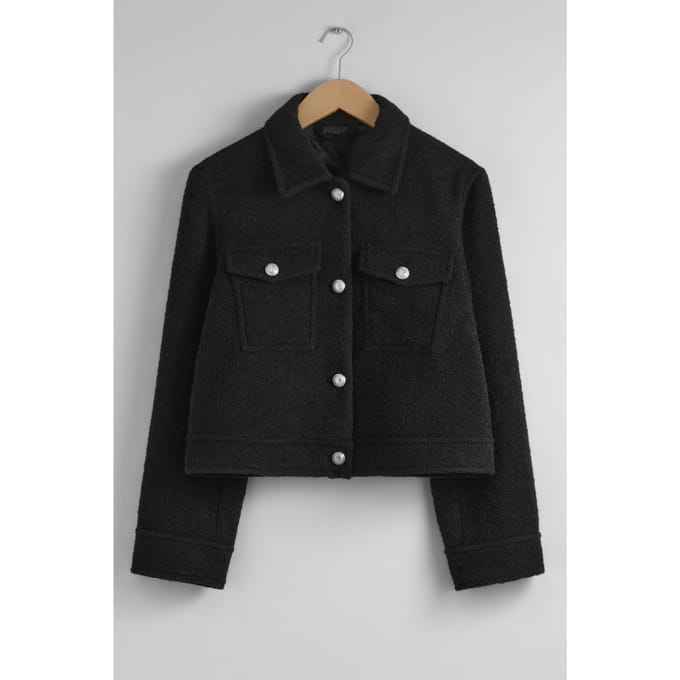 & Other Stories Beila Jacket Black Größe: 36 | Cropped-Jacken Outlet | Damen | Schwarz