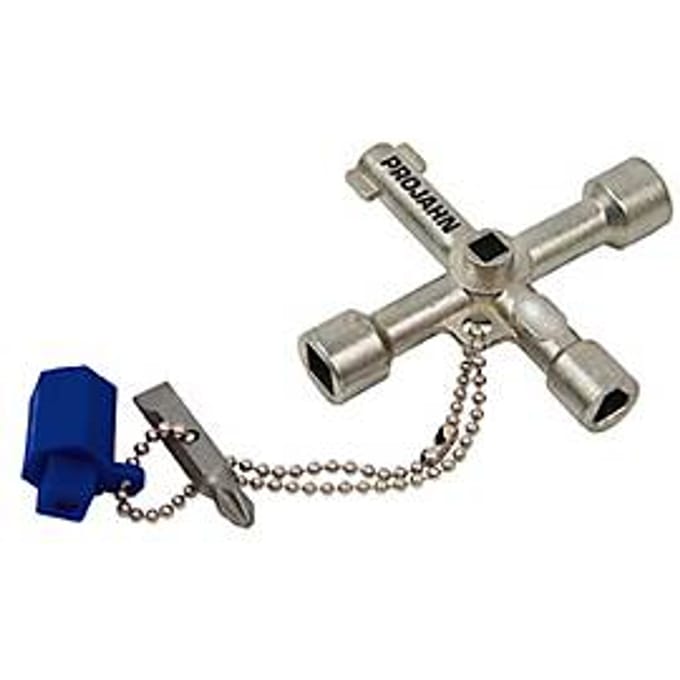 Universele sleutel PROJAHN BASIC, 1/4", zink-drukgietwerk, incl. ketting/bit/omkeerbit