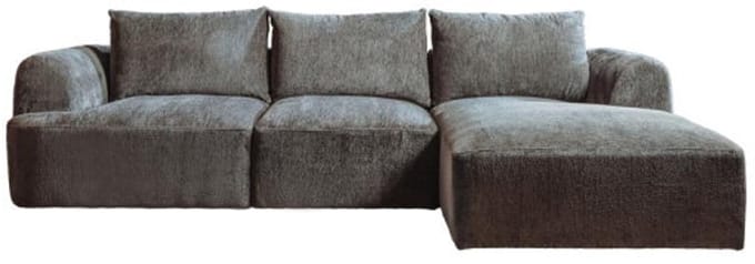 Tower Living Canterbury 2 5-AL + Chaise R - Mona 464 Cement Grey