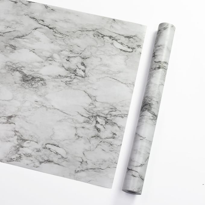 Papier Peint Imperméable Paysage Marbre Blanc Adhésif Marbre white