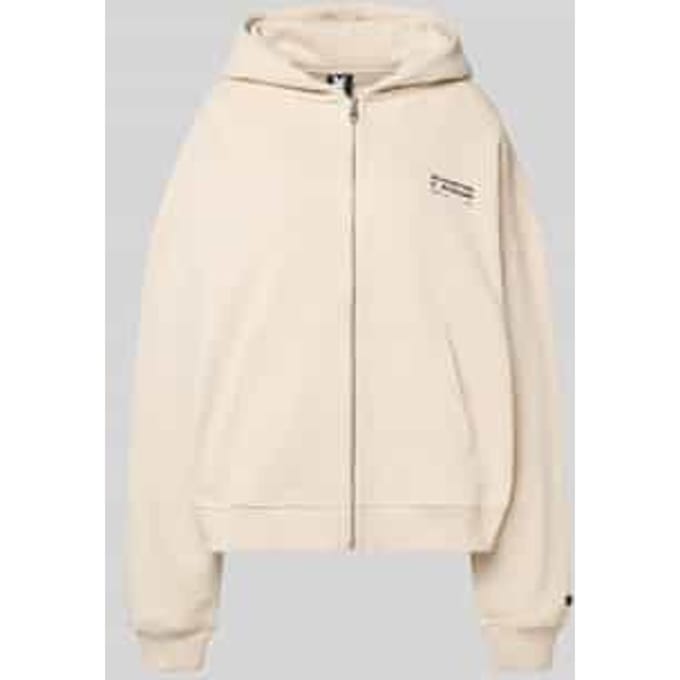 Oversized sweatjack met kangoeroezak