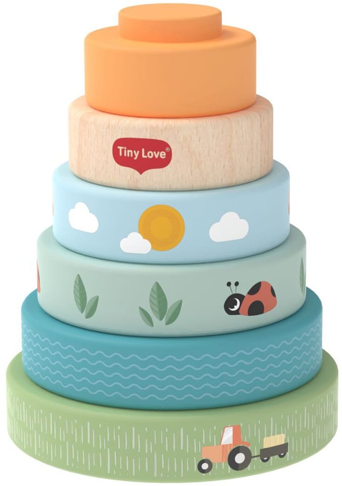 Tiny Love Farmers Funday Stapeltoren - Hout