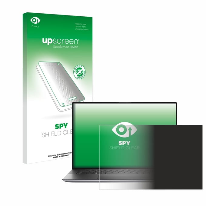 upscreen - privacy screenprotector voor Dell Precision 15 5550 - Folie Beschermfolie Blauwlichtfilter