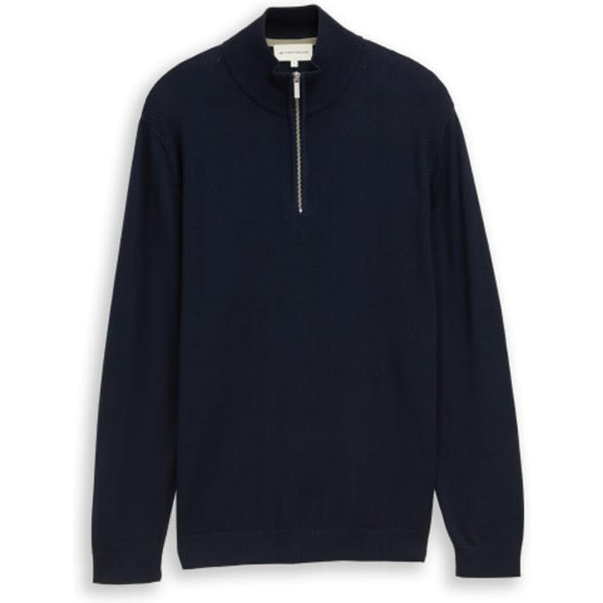Tom Tailor - Heren pull - Maat M - Mannen - MARINE - katoen