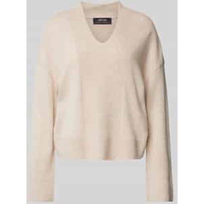 Gebreide pullover met ribboorden