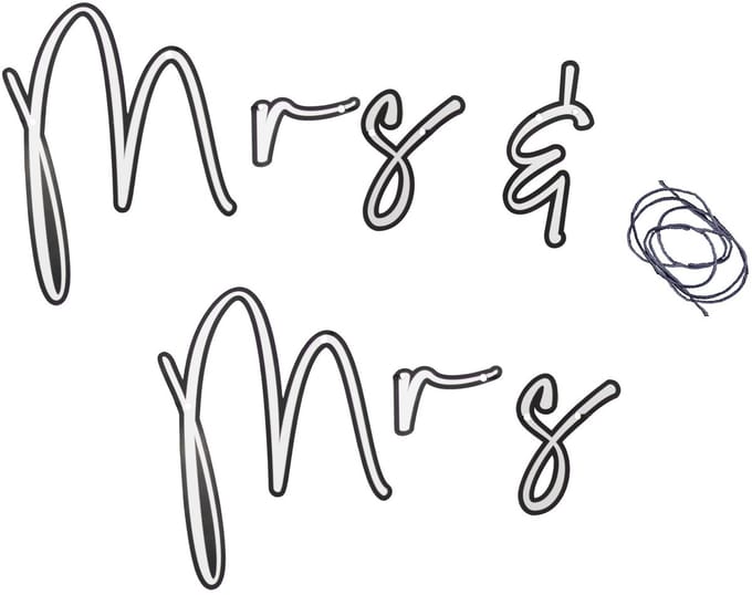 Ginger Ray - DIY Mr & Mrs slinger - 2 m